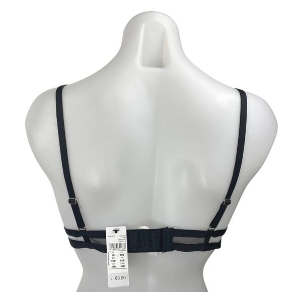 NEW Intimissimi Black Floral Lace Strappy Cami Camisole Lingerie Bra Top Sz 36B - Picture 2 of 5